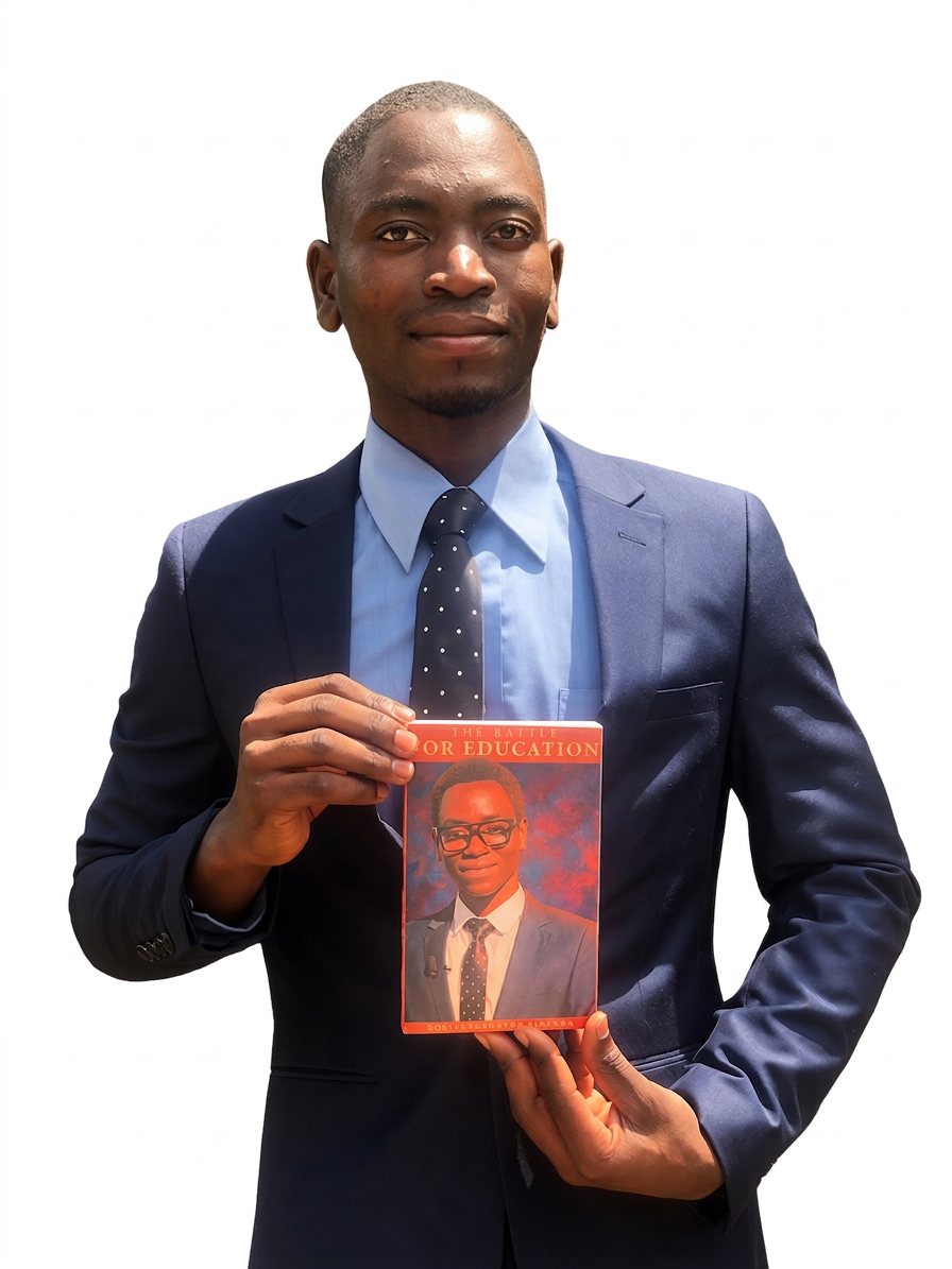 Ronald T. Sambona holding his book